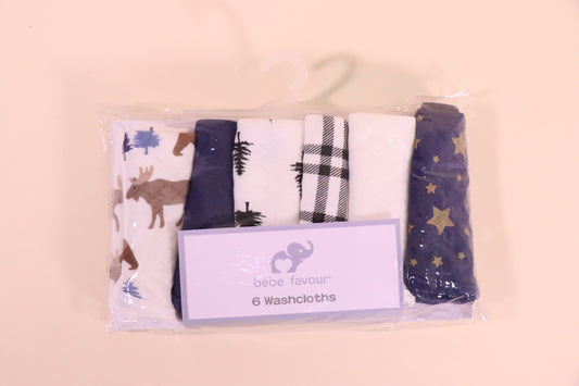 6 Pieces Cotton Washcloths
