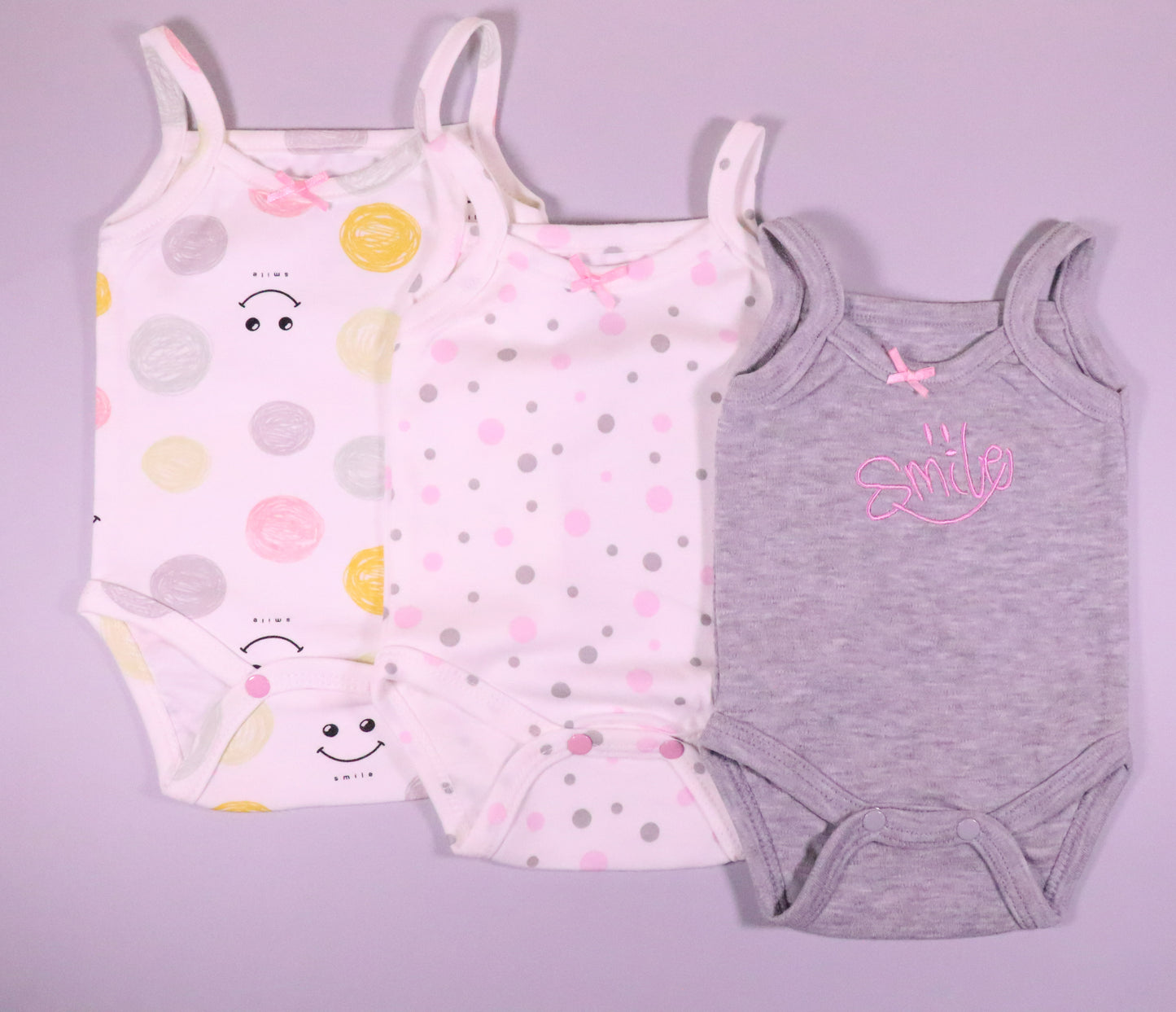 3 PIECES COTTON BODYSUIT