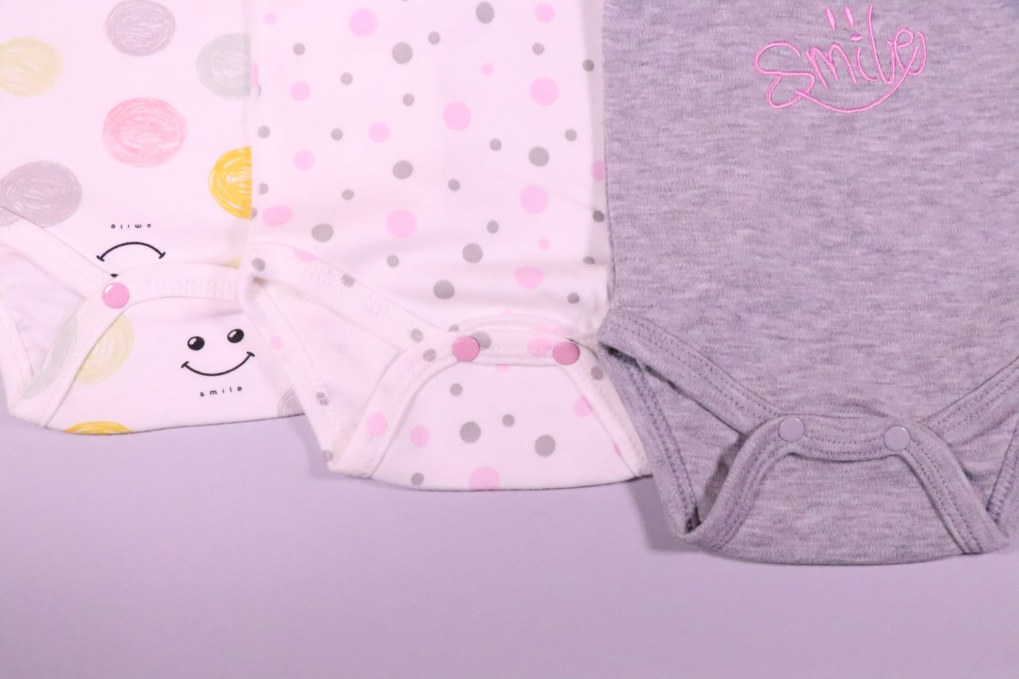 3 PIECES COTTON BODYSUIT