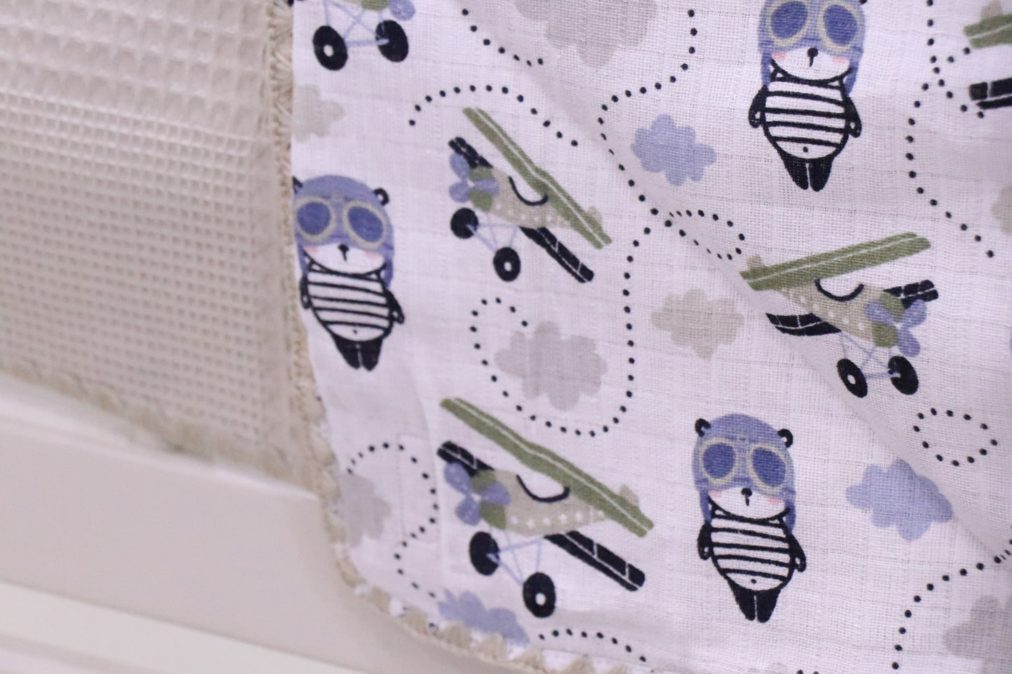 Baby boy blanket 90x95