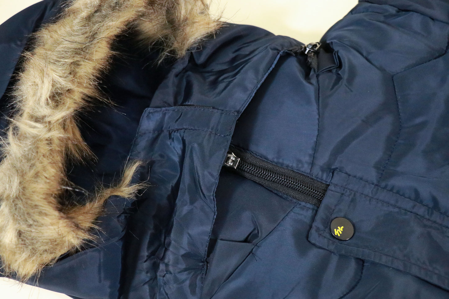 Winter jacket fur interior
