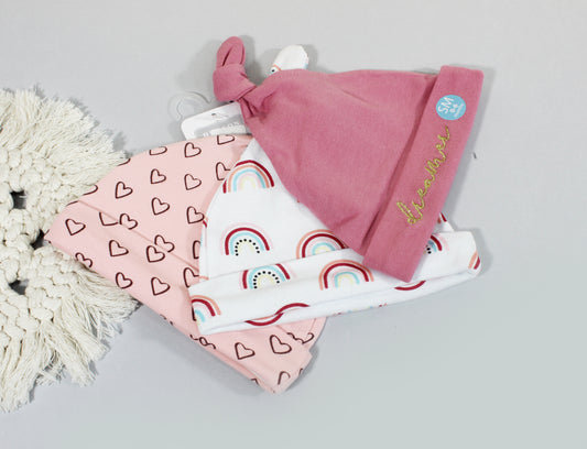 Baby 3 pieces hat set