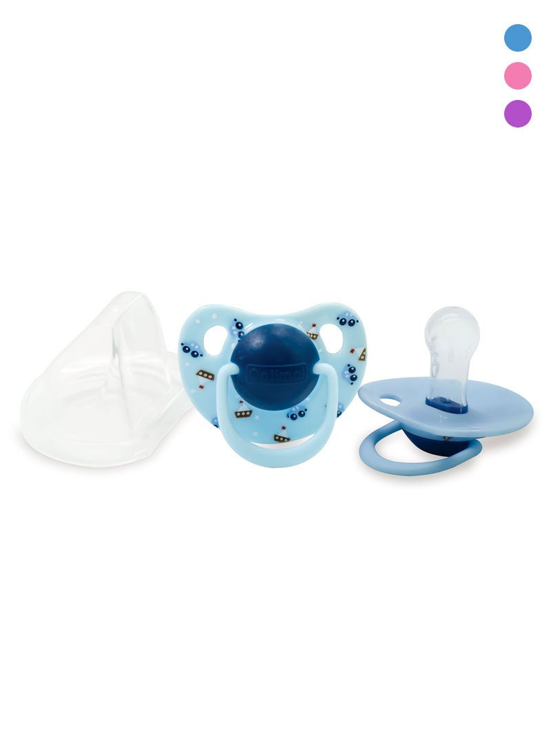 Optimal Round Nipple Silicone Pacifier 6+