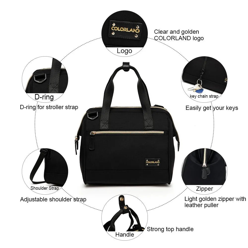 COLORLAND Zera Fashion Multi-Functional Tote Cooler Shoulder Bag