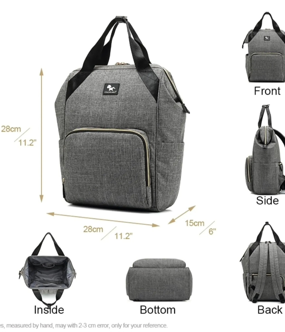 Colorland bolide baby changing backpack