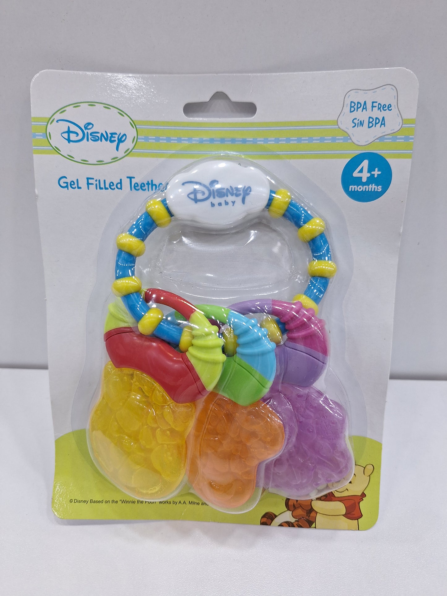 gel-filled teether with a rattle handle