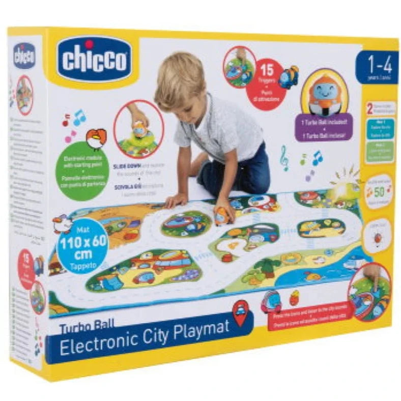 Electronic city playmat