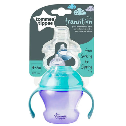 Tommee Tippee 4-7m 150ml Transition Water & Milk Cup Purple