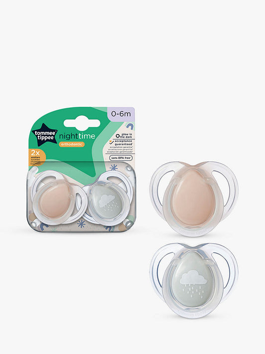 Tommee Tippee 0-6m  nighttime Soothers Pacifiers