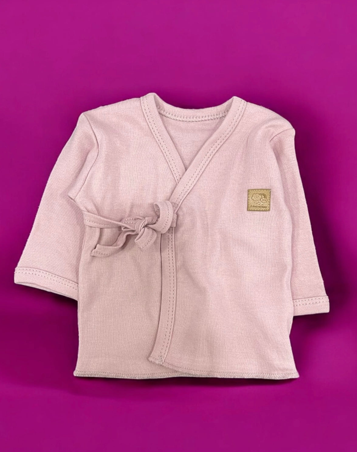 Baby cotton hospital set dusty rose