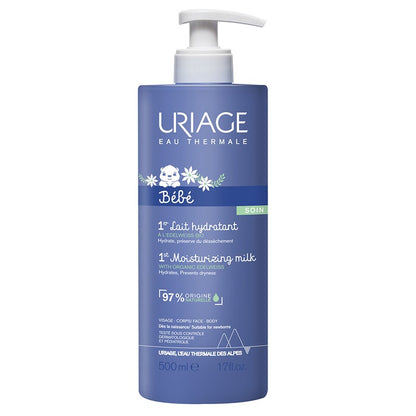 Uriage Bebe 1 St Moisturising Milk Face And Body 500ml Bébé Uriage