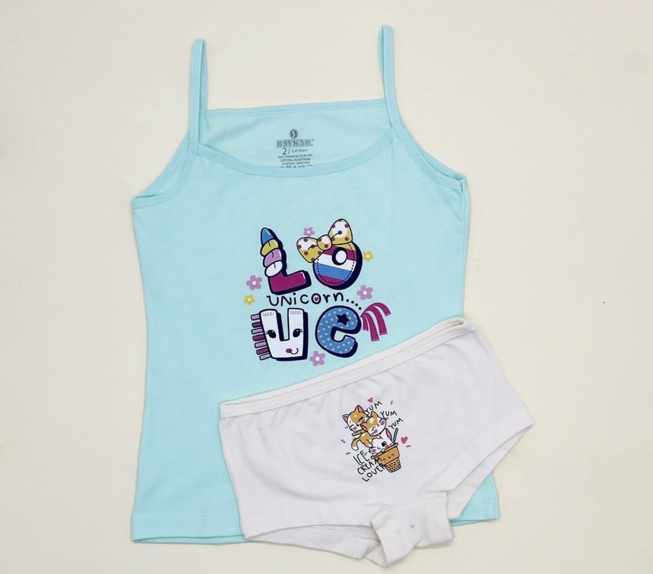 Girls 2 pieces underwear