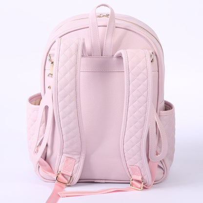 Dust Faux Leather bag  Backpack pink
