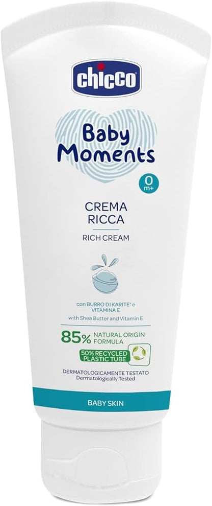 Chicco Baby Moments Rich Cream For Baby Skin 0M+ 100Ml
