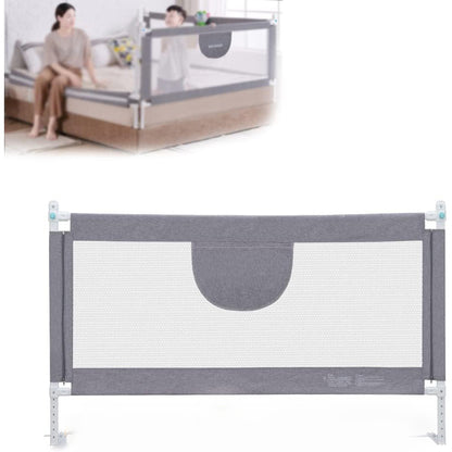Bed Guard Safety Bed Barrier Grey