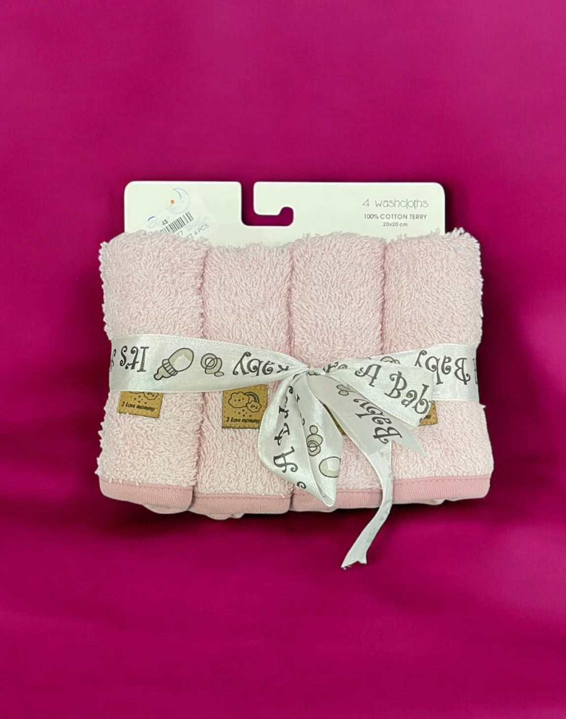 Baby cotton hospital set dusty rose