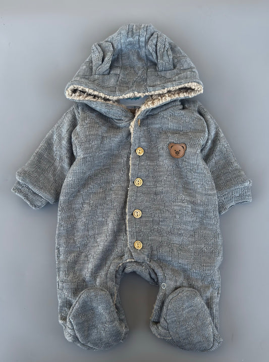 Baby fur/ wool overall