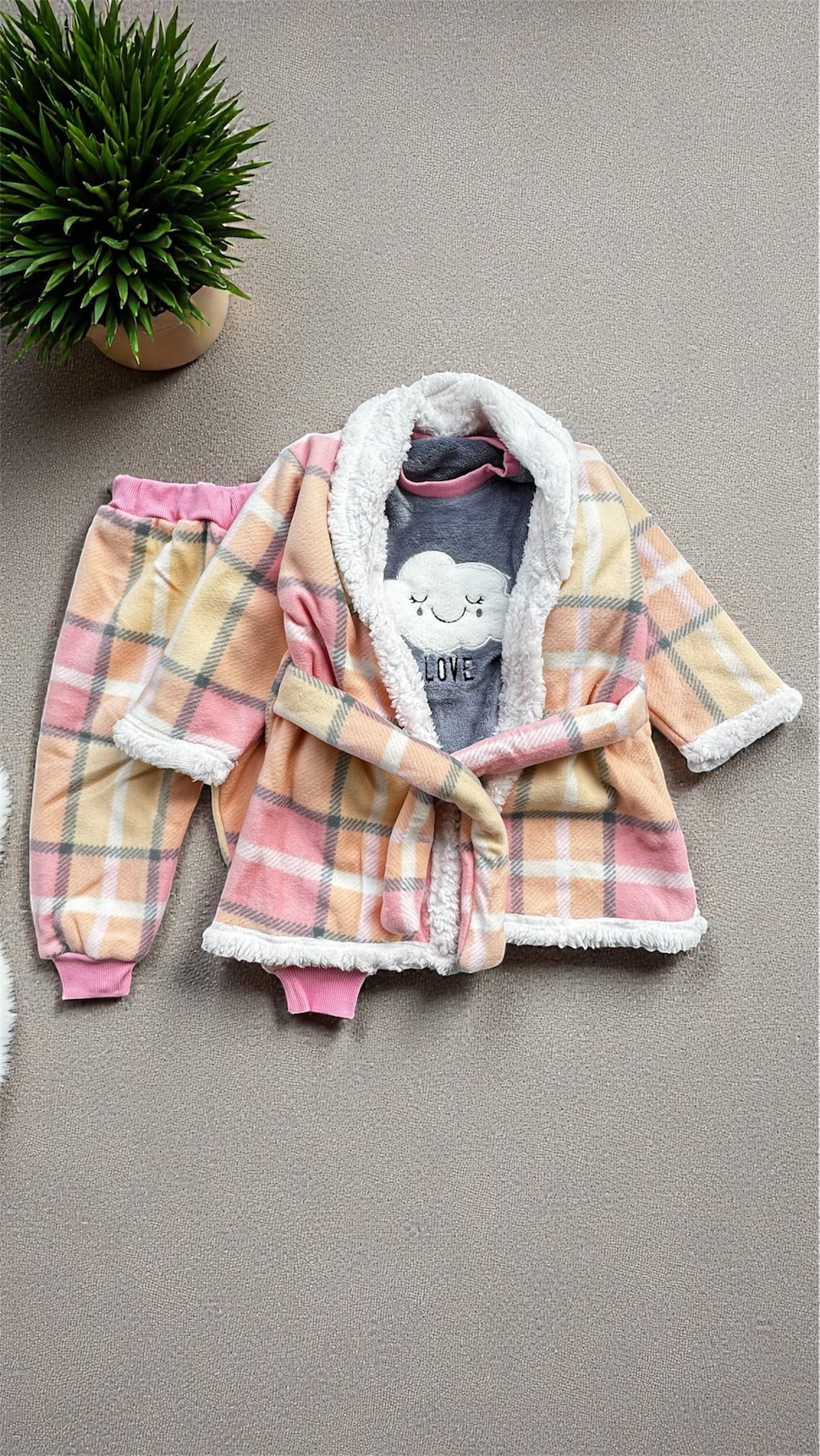 Winter fur kids pjs