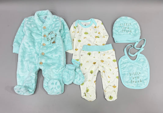 Velvet fur baby hospital set 6 pieces