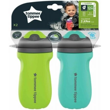 Tommee Tippee Insulated Sippee Toddler Cup 12m+ Pack of 2 - 266 ml