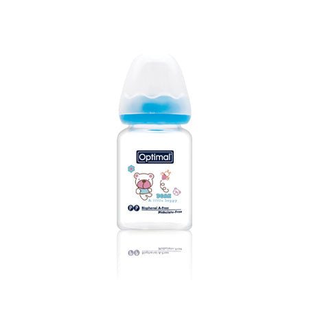 Optimal Glass Feeding Bottle 120 ml Colored