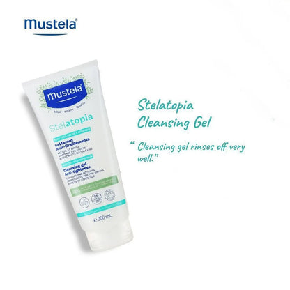 Mustela Stelatopia Eczema-Prone Skin Cleansing Gel - Baby Face & Body Wash with Natural Avocado & Sunflower Oil - Fragrance-Free & Tear Free - Various Sizes