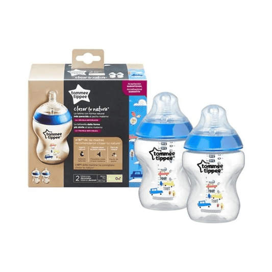 TOMMEE TIPPEE CLOSER TO NATURE DECORATIVE FEEDING BOTTLE – 2 PACK