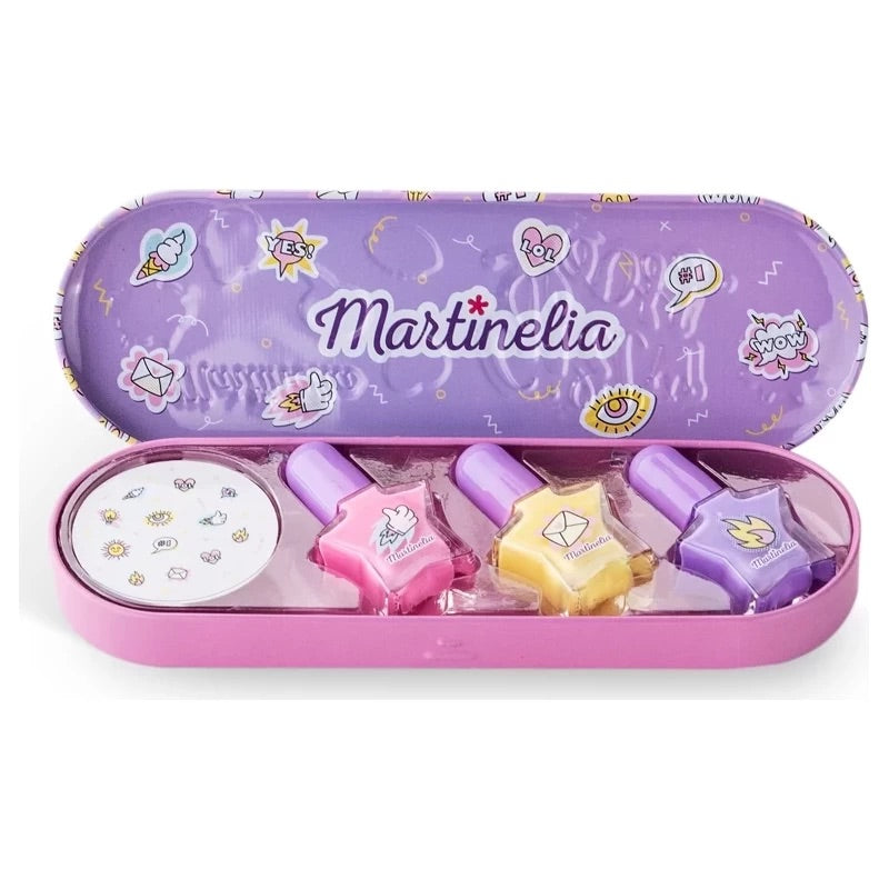 MARTINELIA – SUPER GIRL NAIL POLISH AND STICKERS TIN BOX