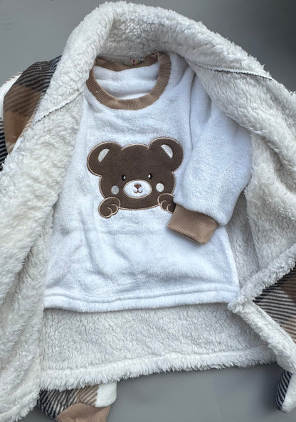 Winter fur kids pjs