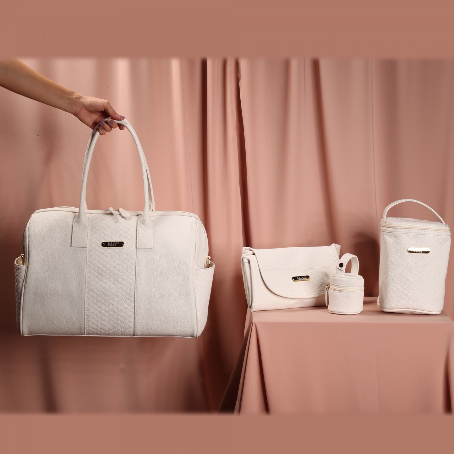 Gaia bag Set white