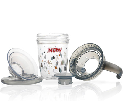 Nuby Tritan No Spill 2 Handle 360 Degree Printed Wonder,