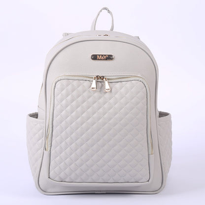 Dust Faux Leather bag  Backpack gray