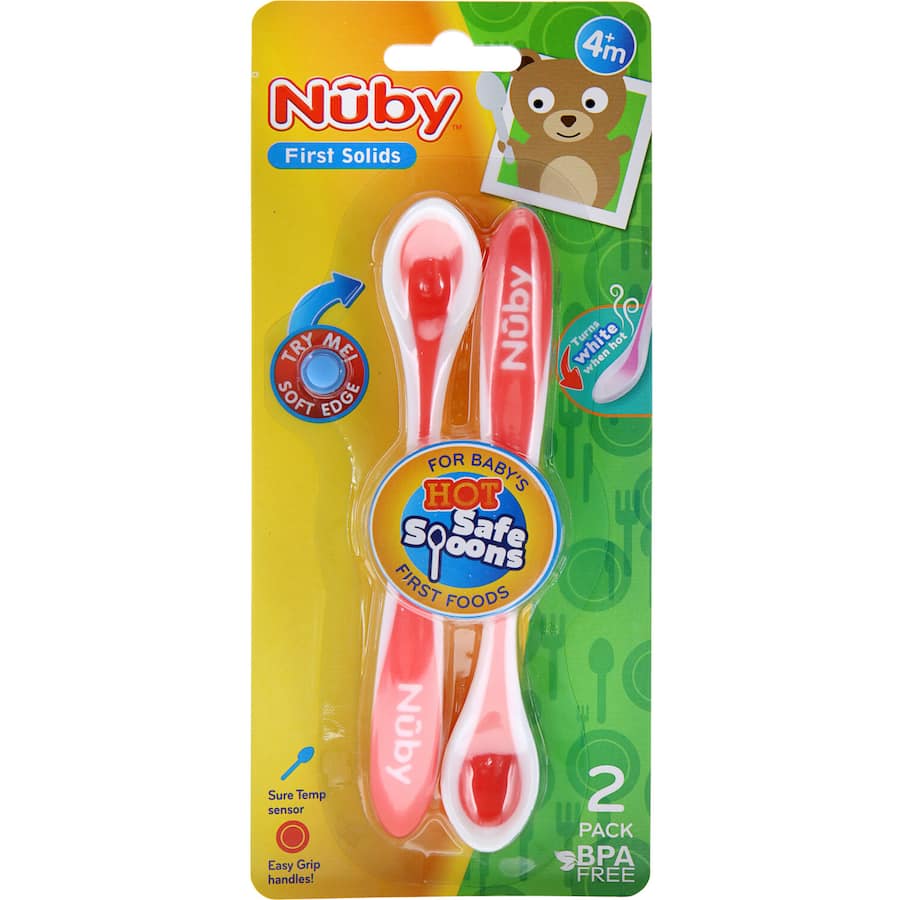 Nuby Hot Safe Spoon Assorted - 2 pack