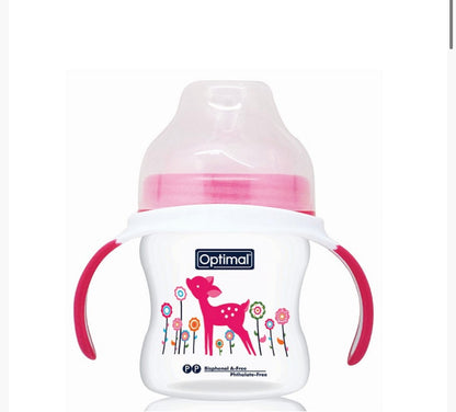 Optimal Extra Wide Feeding Bottle Plastic 150ml  0+