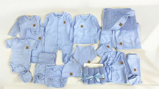 Baby cotton hospital set blue