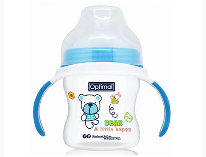 Optimal Extra Wide Feeding Bottle Plastic 150ml  0+