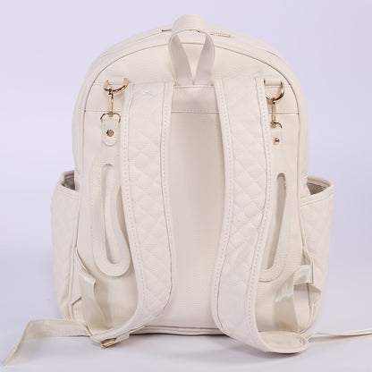 Dust Faux Leather bag  Backpack off white