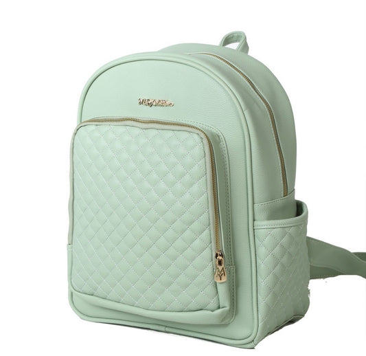 Dust Faux Leather bag  Backpack mint green