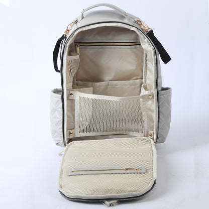 Oeste Faux Leather Backpack Diaper Bag