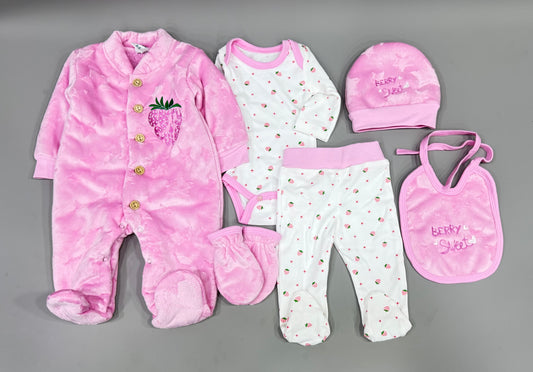 Velvet fur baby hospital set 6 pieces