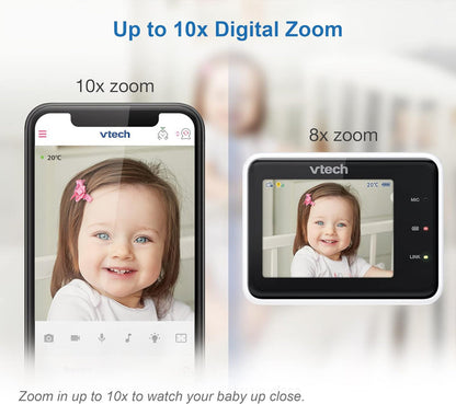 V tech Smart Wi-Fi - Video Baby Monitor with Remote Access