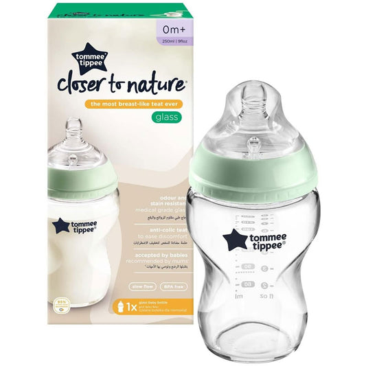 Tommee tippee Closer to nature glass bottle 0 m+