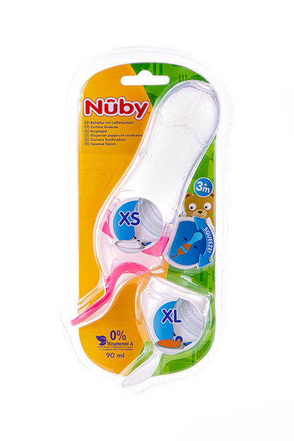 Nuby Semi-rigid silicone spoon bottle for liquid meals (soup, compote) +6 months -