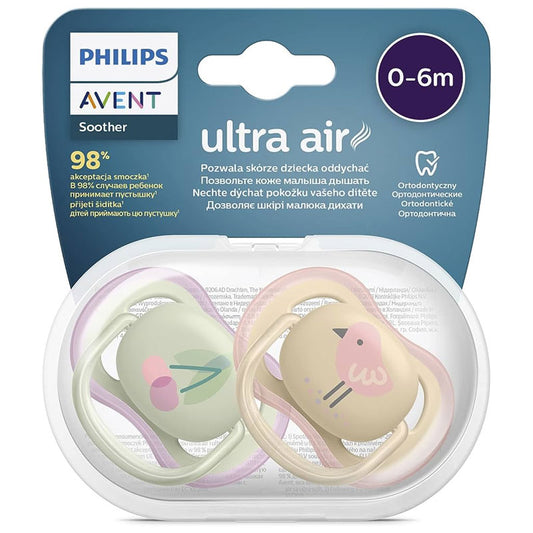 Avent 0-6m Pacifiers Ultra Air