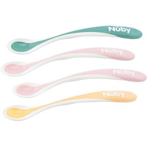 Nuby hot safe spoons 3 m +