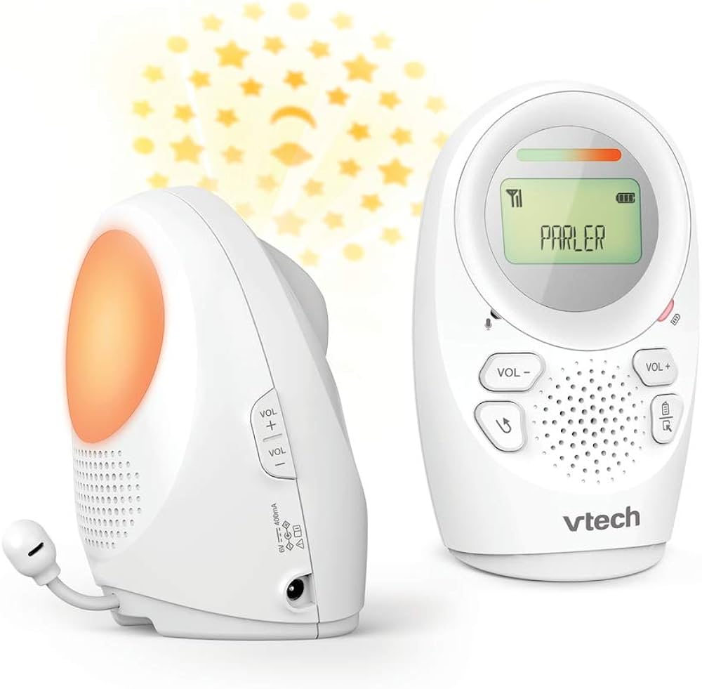 Vetch digital audio monitor with night light and projection