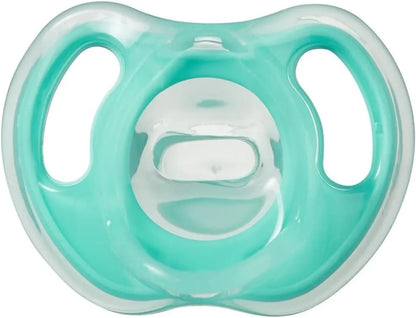 2 x Tommee Tippee Ultra-Light Soft Silicone Baby Soother, 6-18m - BPA Free Dummy