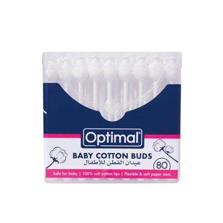 Optimal baby cotton buds 80