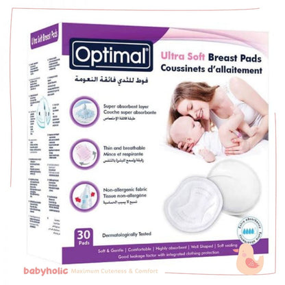 Optimal ultra soft breast 30 pads