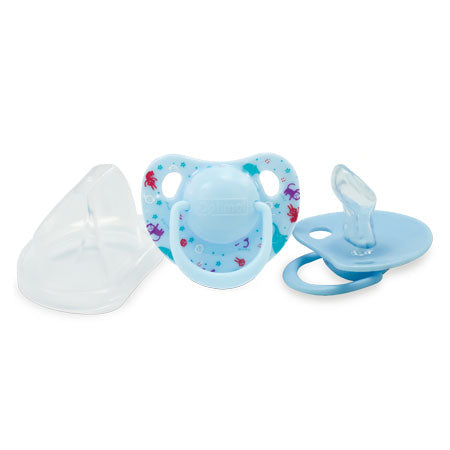 Optimal orthodontic silicone pacifier